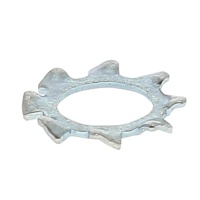 Arandela Dentada Acero Galvanizado Blanco Din 6797A