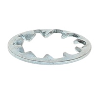 Arandela Dentada Acero Galvanizado Blanco Din 6797J