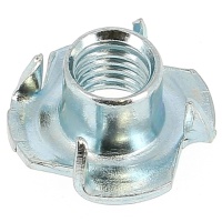 Casquillo Roscado con Puntas de Acero Galvanizado Blanco