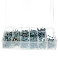 Caja TMA Cabeza Fresada Pozidrive Acero Galvanizado Blanco
