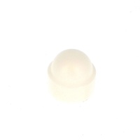 Tapón/protección de tuercas de poliétileno blanco