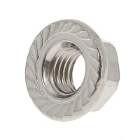 Tuerca con Collar Dentada
