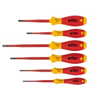 Juego de destornilladores para tornillos ranurados /Phillips Mango SoftFinish Electric SlimFix - 6 piezas