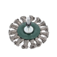 BROSSE CIRCULAIRE TORSADEE D75X12X6 FIL INOX ONDULE 0.30 7012-611.351