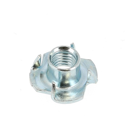 Casquillo Roscado con Puntas de Acero Galvanizado Blanco